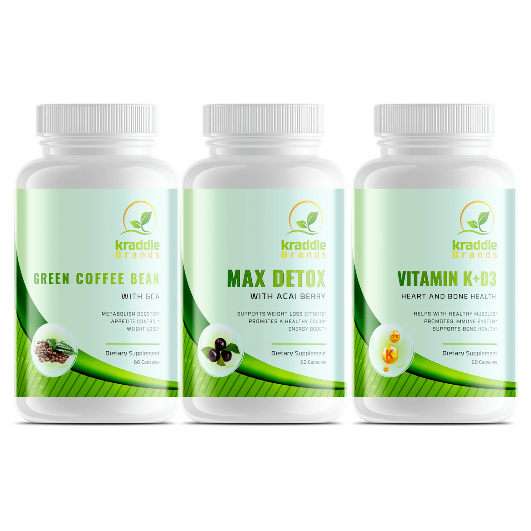 Max Detox W/Acai Berry + Vitamin K+D3 + Green Cofee Bean