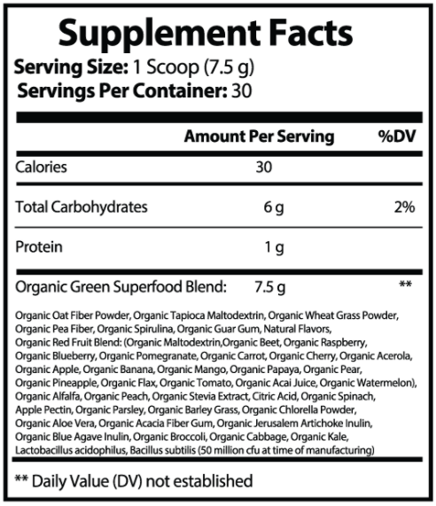 Organic Green Superfood (Watermelon)