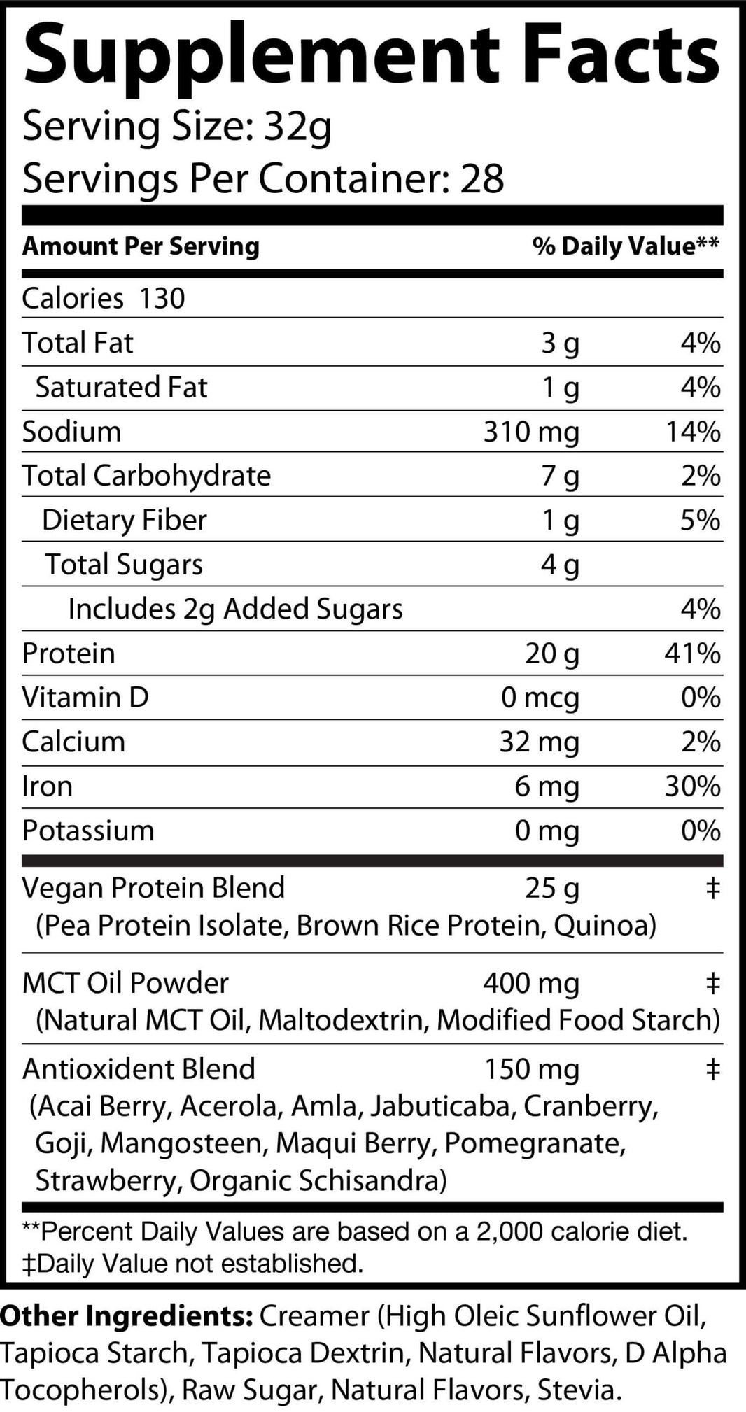 Vegan Protein (Vanilla Milkshake)